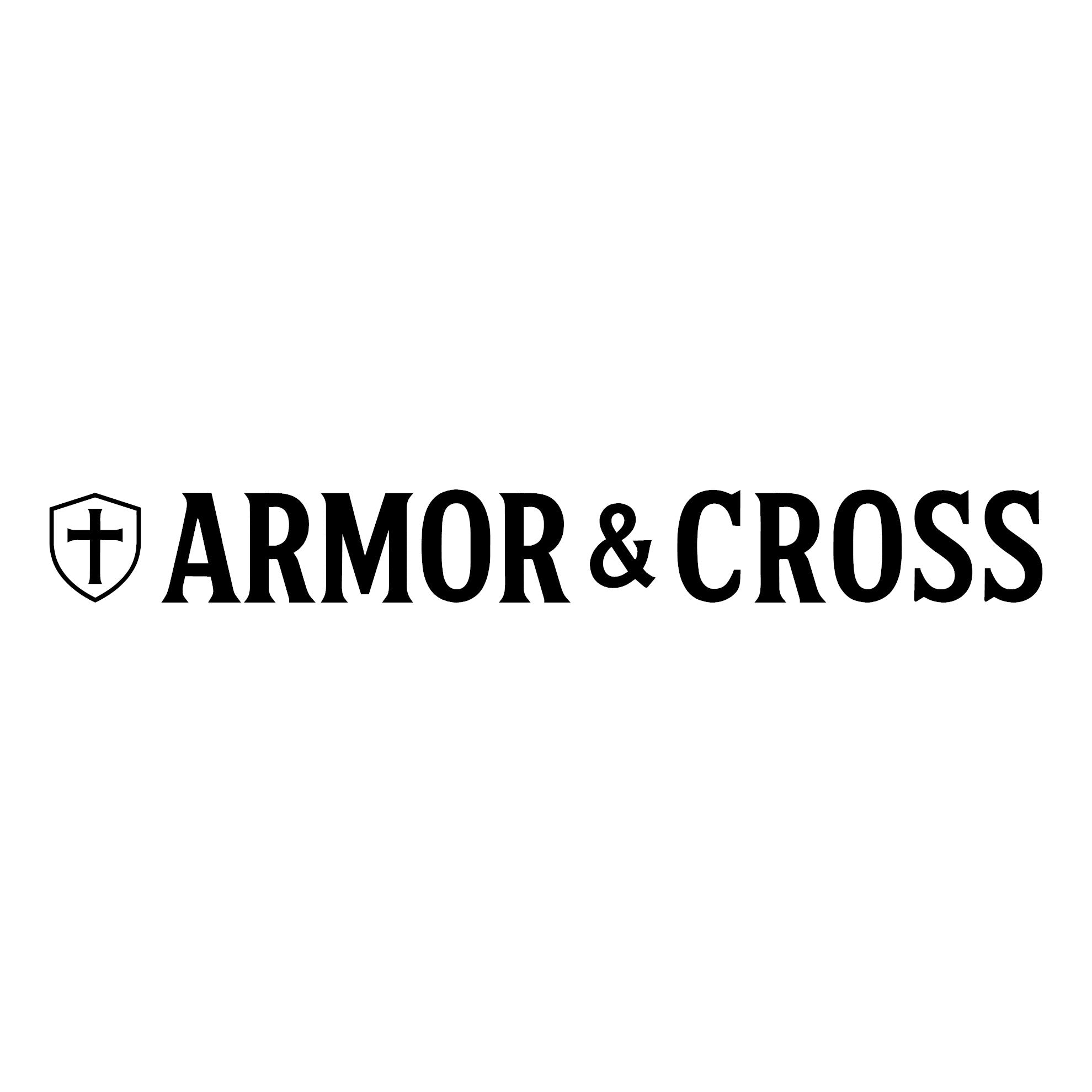 Armor & Cross Lettering Decal