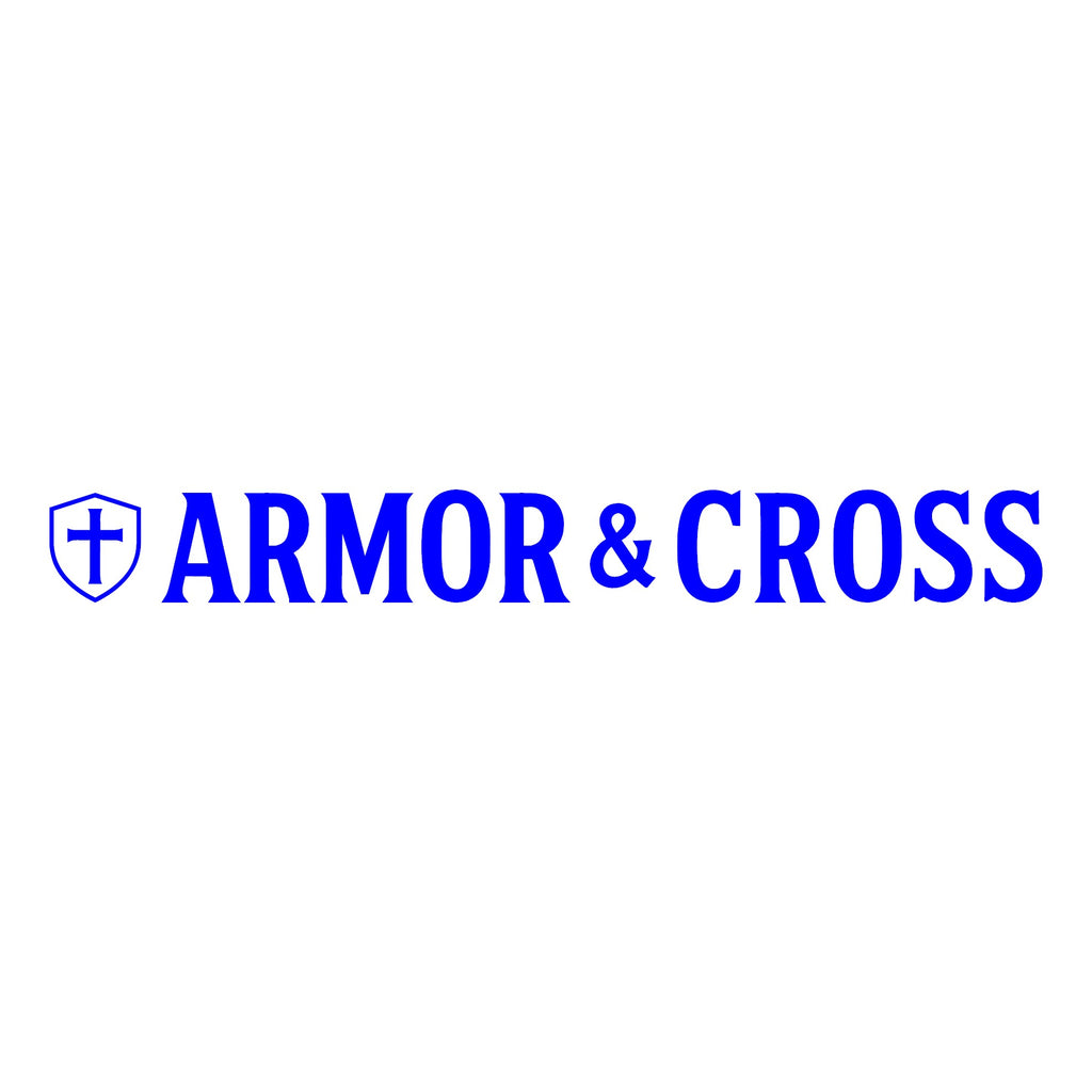 Armor & Cross Lettering Decal