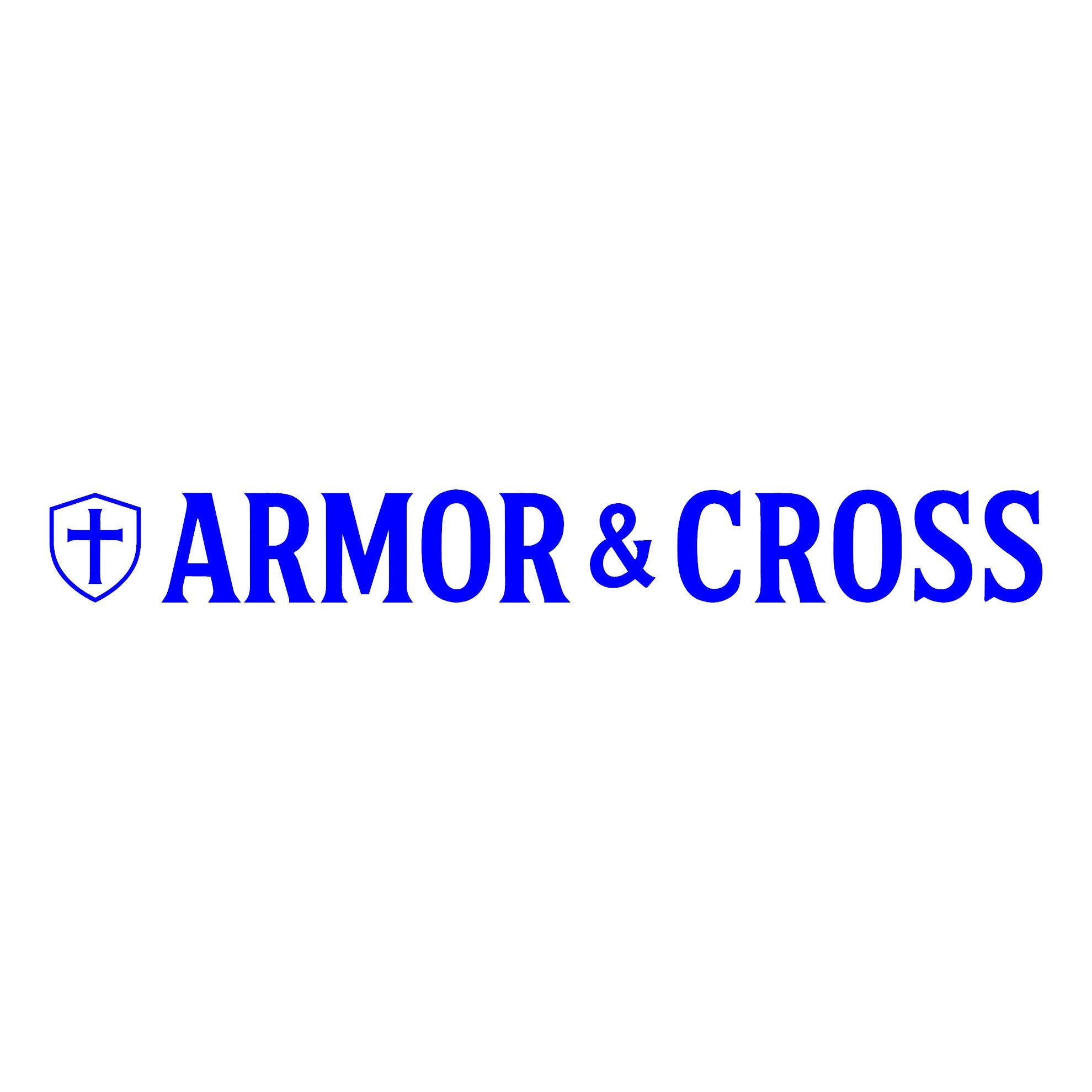 Armor & Cross Lettering Decal