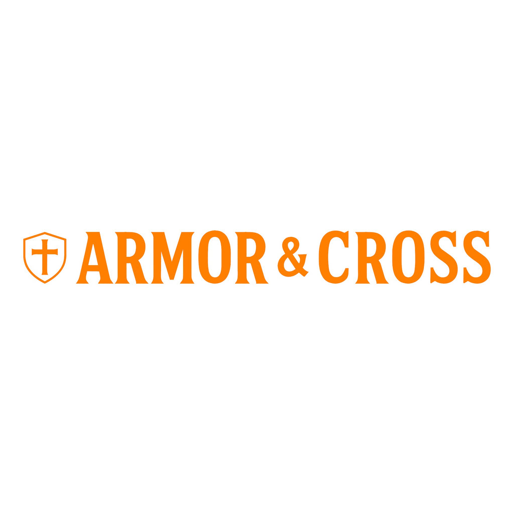 Armor & Cross Lettering Decal