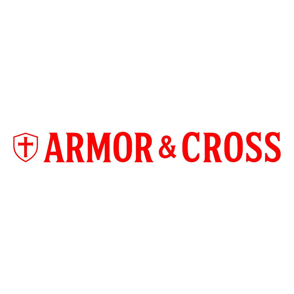 Armor & Cross Lettering Decal