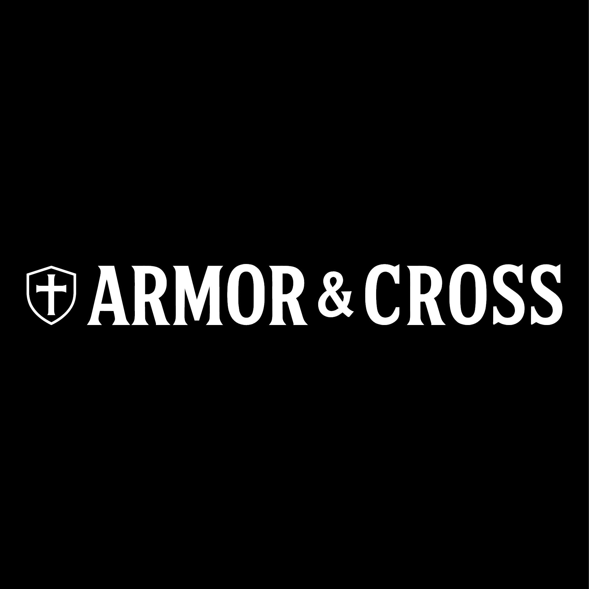 Armor & Cross Lettering Decal